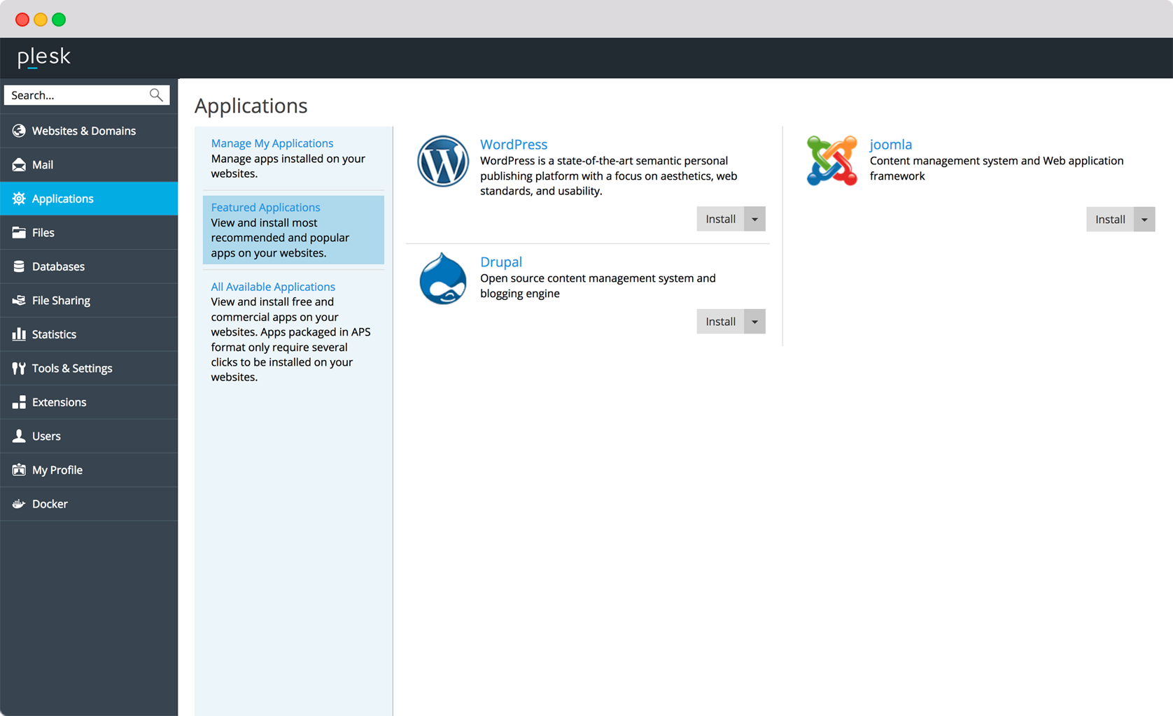 Get Top-notch Content Managers with Our VPS Plesk Hosting